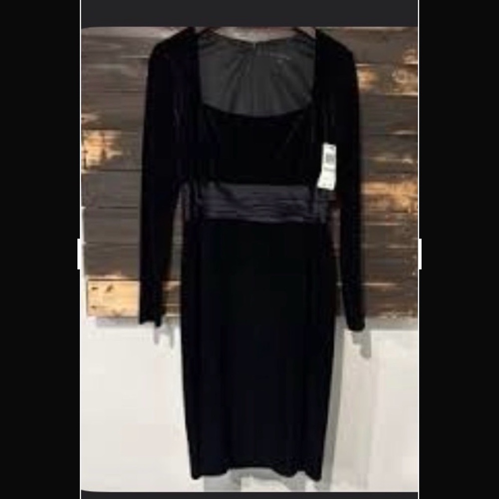 David Meister Vintage Velvet Cocktail Dress